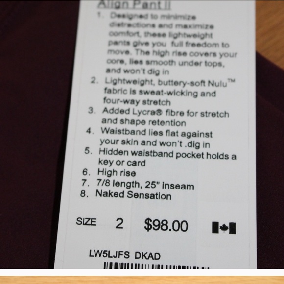 PSA! FAKE LULULEMON ALIGNS - Picture 4 of 7